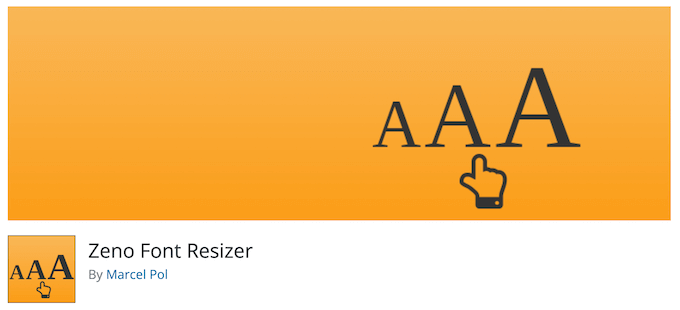 Zeno Font Resizer - افزونه تاپیوگرافی وردپرس
