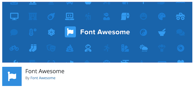 Font Awesome -افزونه تاپوگرافی وردپرس