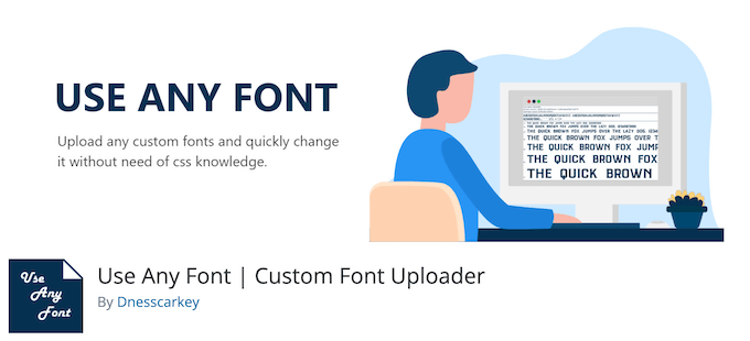 Use Any Font - افزونه تایپ