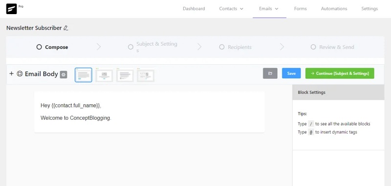 راه اندازی و مدیریت کمپین های ایمیلی با افزونه Fluent CRM