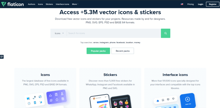 Flaticon از بهترین سایت ها برای دانلود وکتور