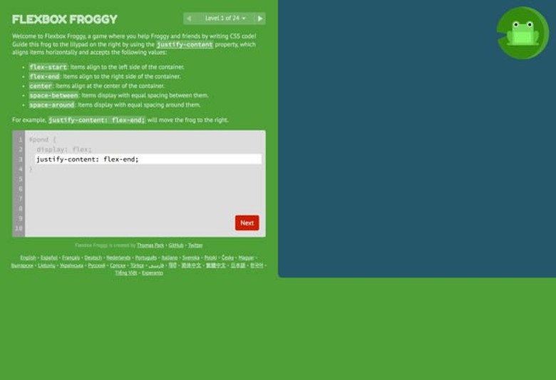 Flexbox Froggy