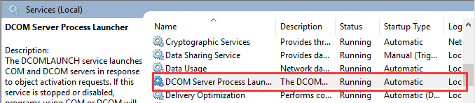 DCOM Server Process Launcher
