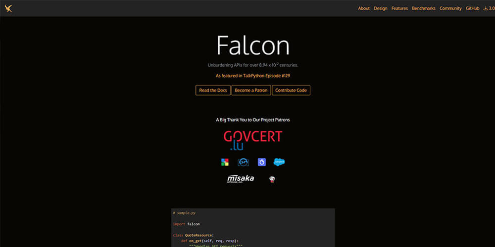 فریم ورک Falcon