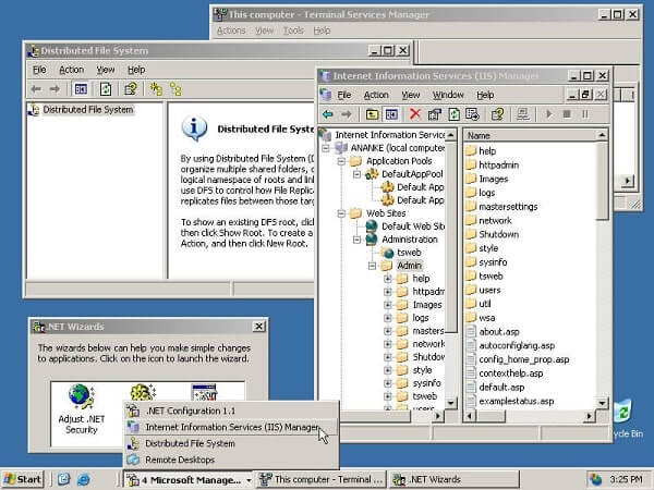 محیط ویندوز سرور 2003