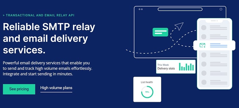API ارسال ایمیل SMTP