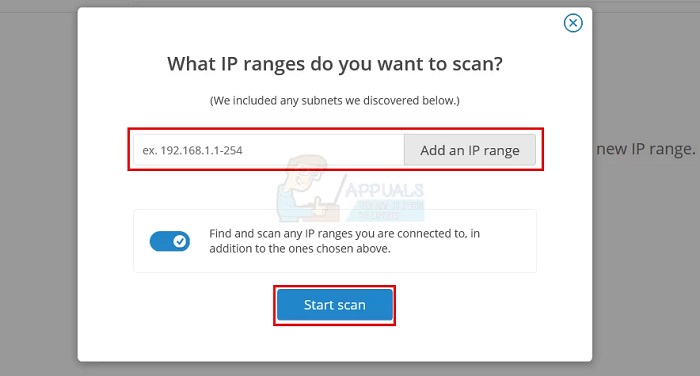 شروع نرم افزار IP Scanner