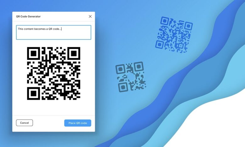 افزودن qr code به سایت